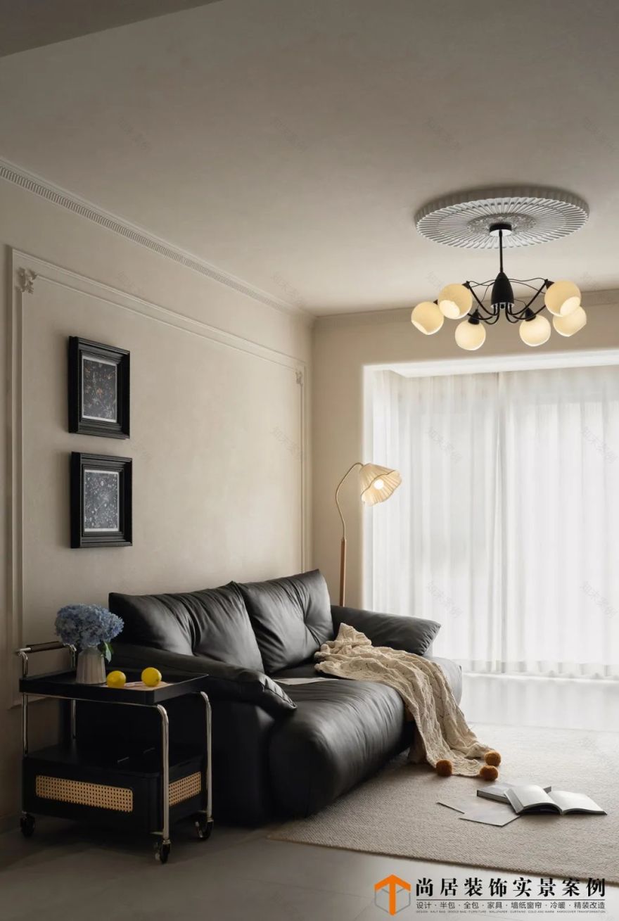 观泓雅苑法式中古风格装修案例丨尚居装饰-12