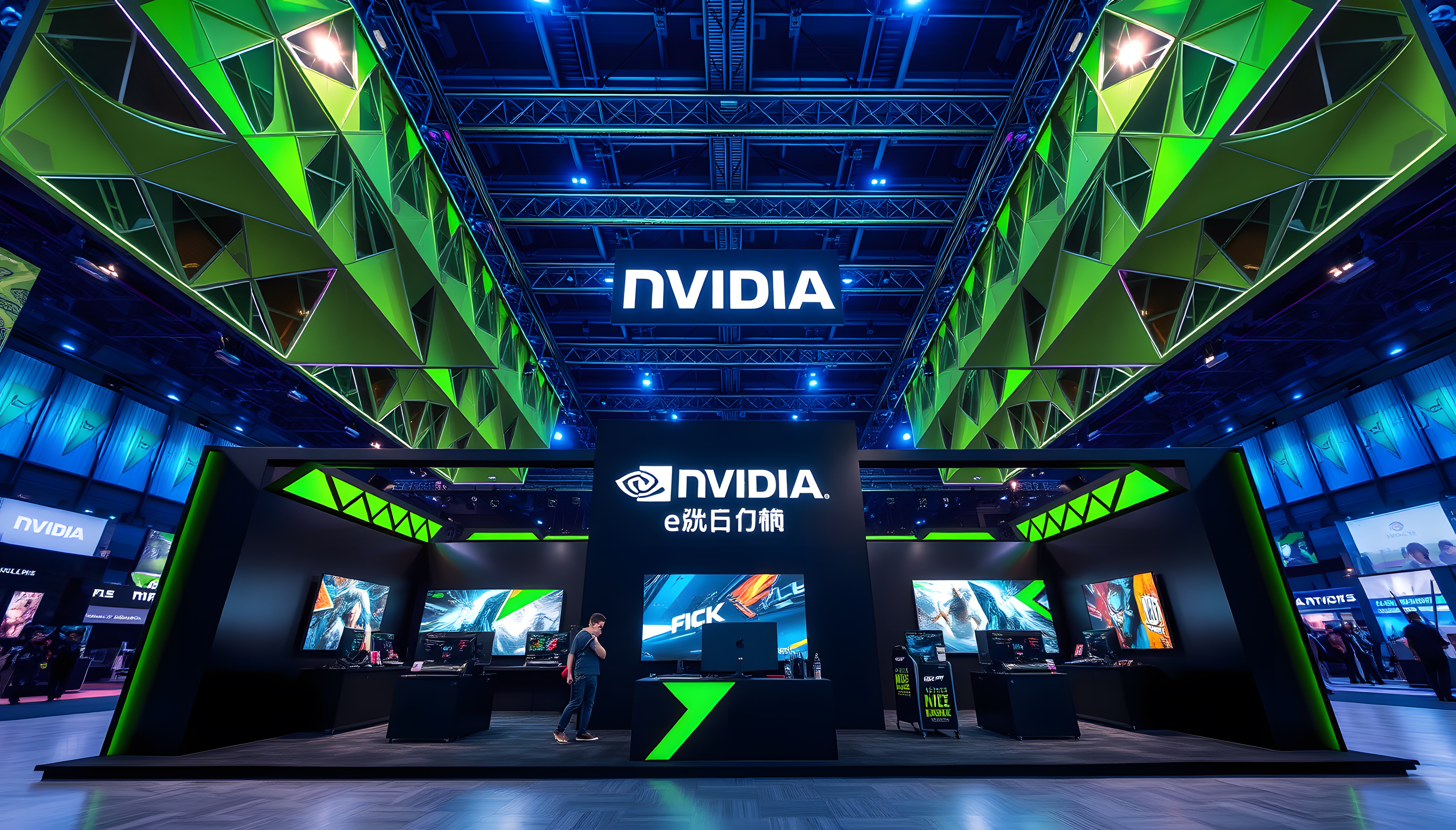 NVIDIA game exhibition booth.-20