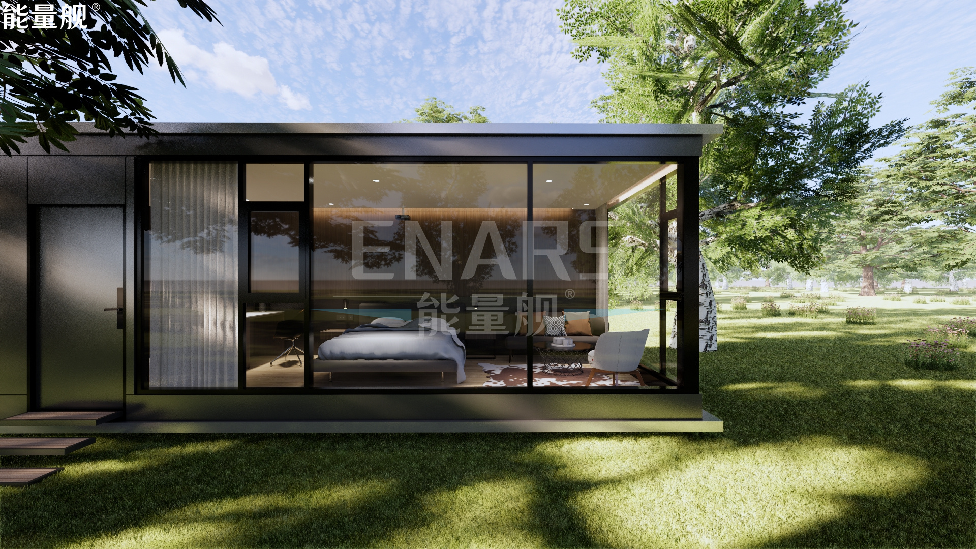 竹影幽居景区网红可移动太空舱房屋能量舰丨国产品牌-10
