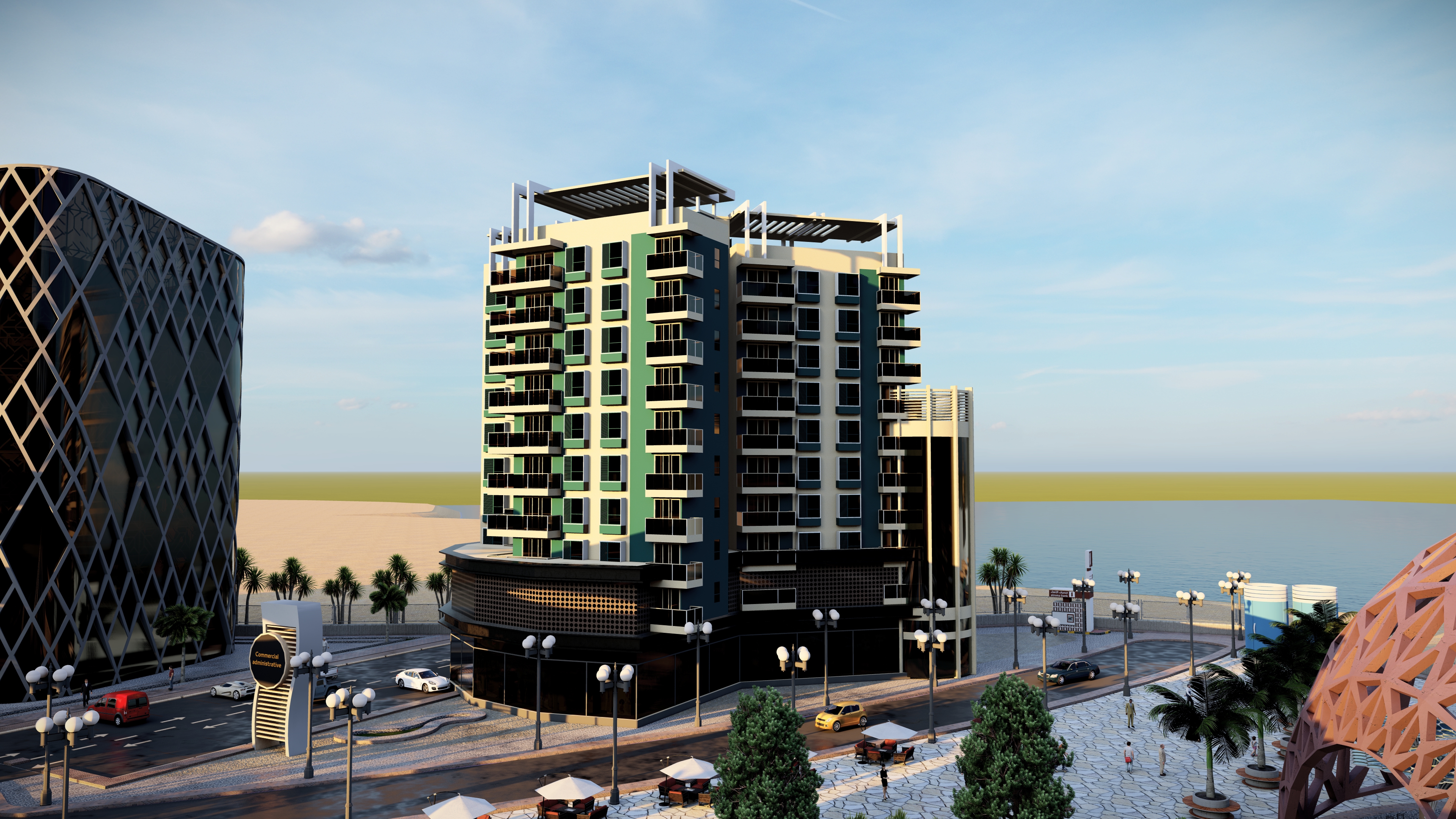 قريه سياحيه كامله علي مساحة 70 الف متر-40