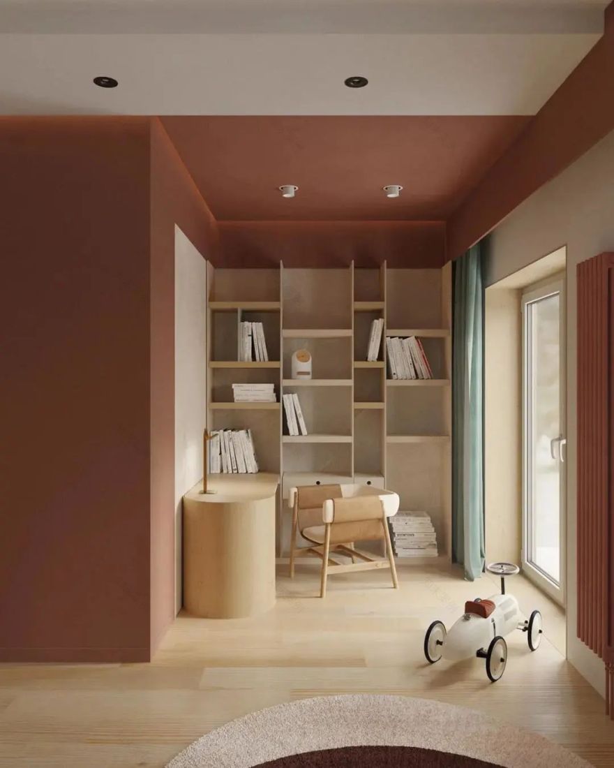 几何色彩碰撞,打造温馨空间-26