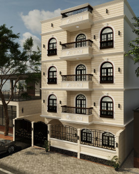 Neoclassical Residential Facade