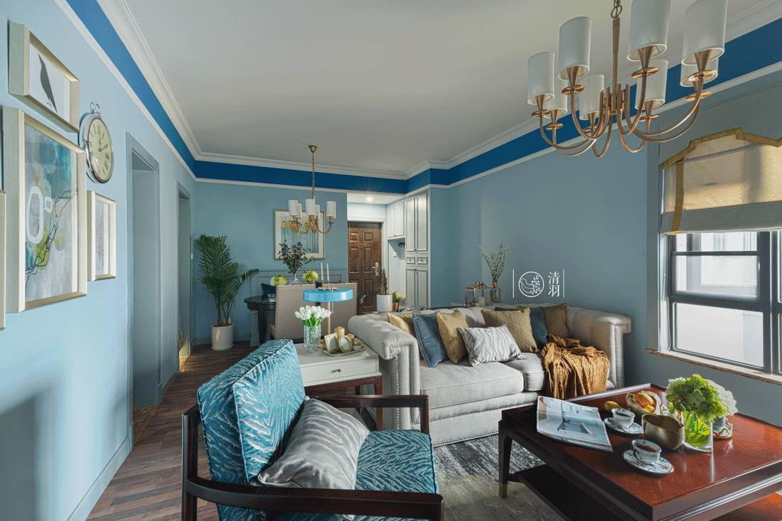 清羽设计 | 成都暗夜星空美式三居室-25