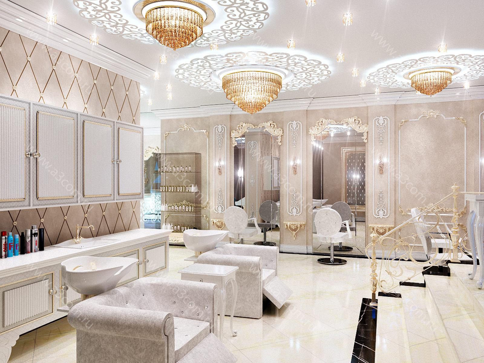 ЖК Итальянский Квартал美容沙龙设计项目丨俄罗斯莫斯科-3