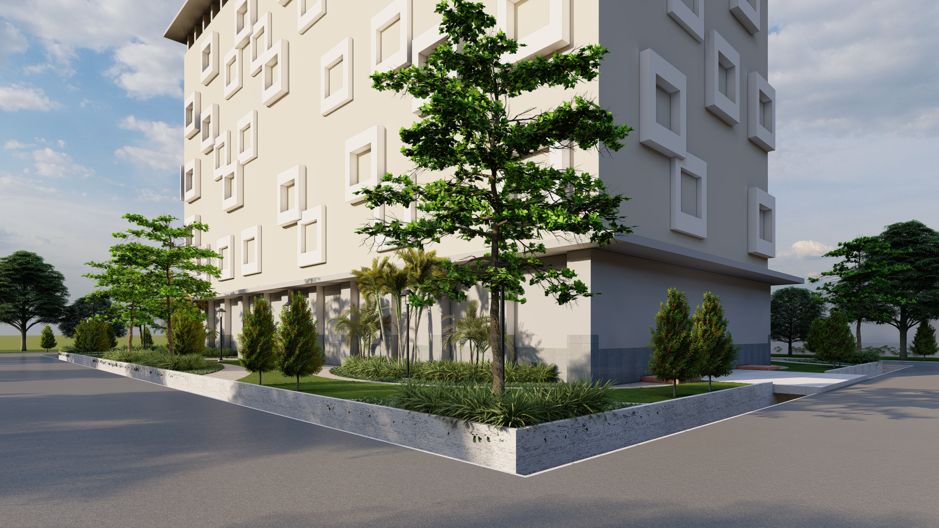 印度尼西亚伊斯兰国际大学校园花园设计-9