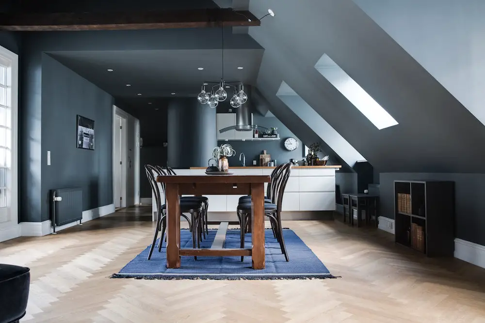 丹麦蓝色公寓 | 宁静的禅意空间-8