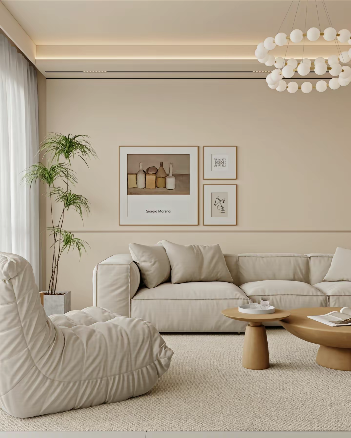 丽娜的温馨奶油风客餐厅-0