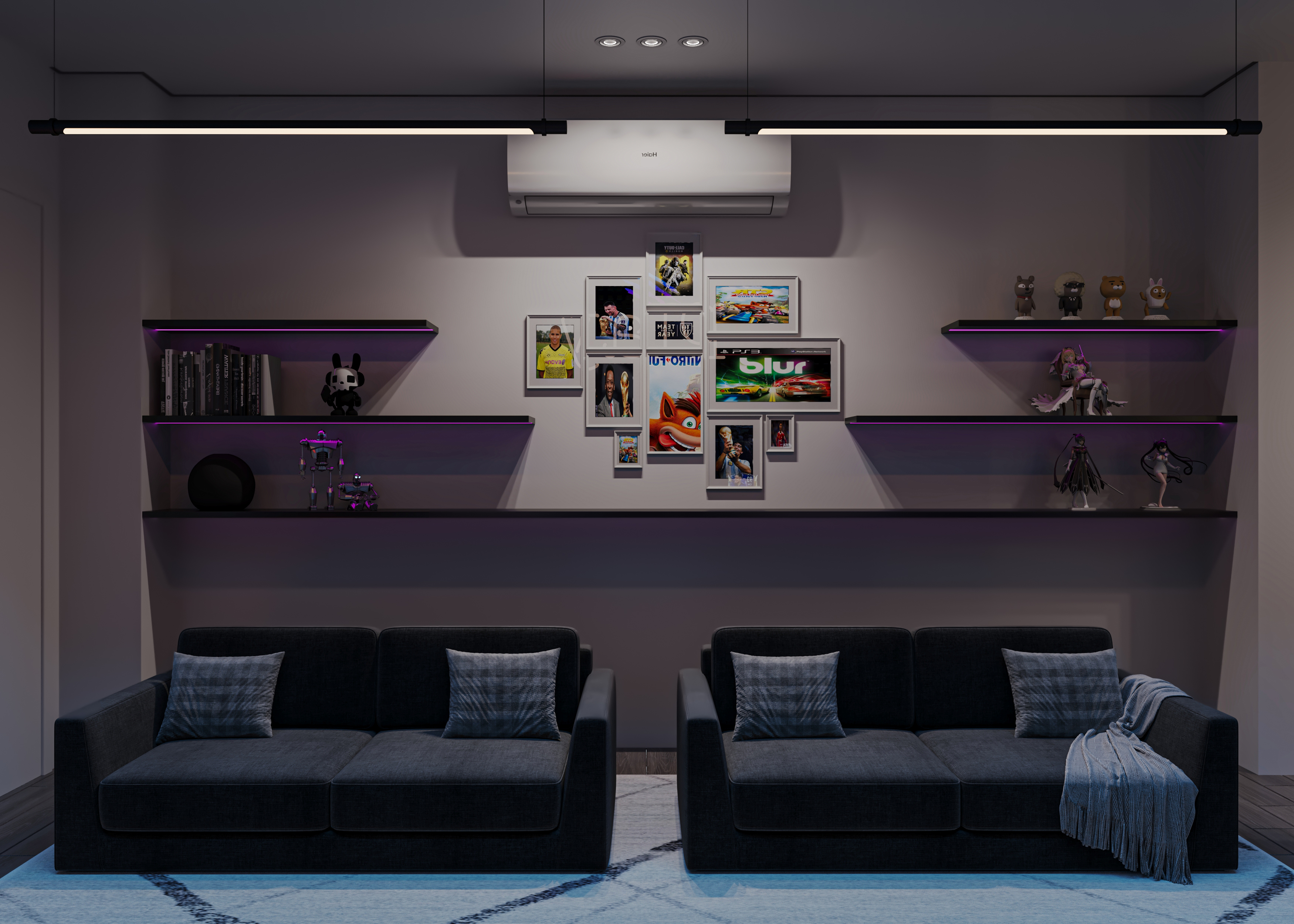 Living area & Gamingroom 室内设计丨EgyptCairo丨Me-12