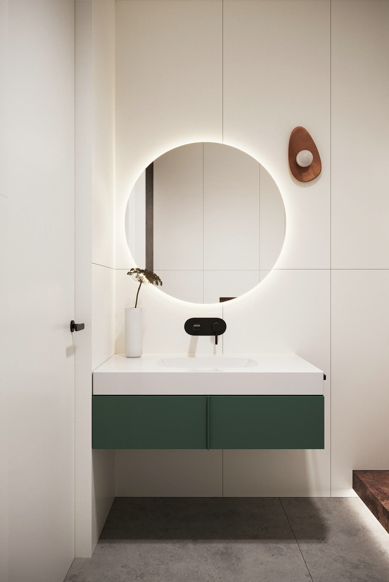 原木+橘色 室内设计-23