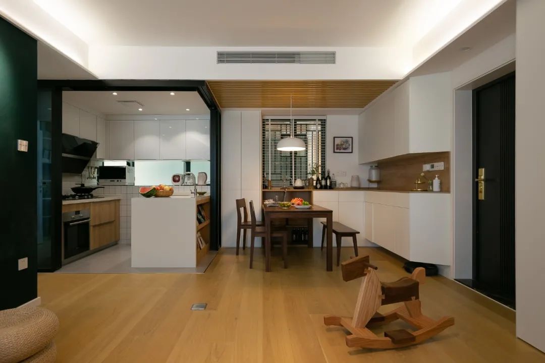 深圳 99㎡小三居，极致收纳+LDK 一体式设计-19