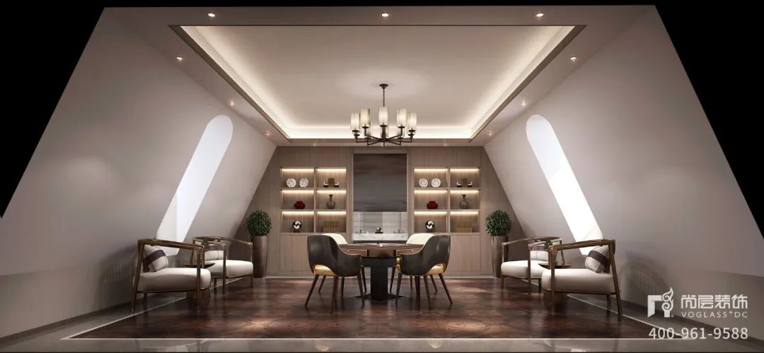 尚层装饰 2600 平气韵大宅 | 新中式风格的美学盛宴-45