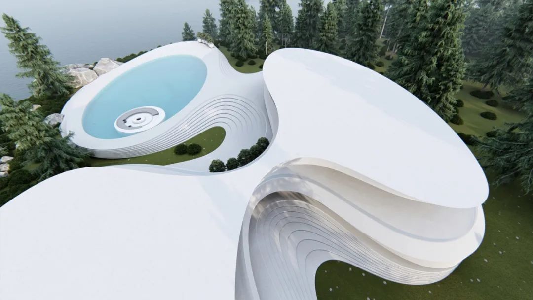 未来主义建筑的奢华幻想丨Roman Vlasov-9