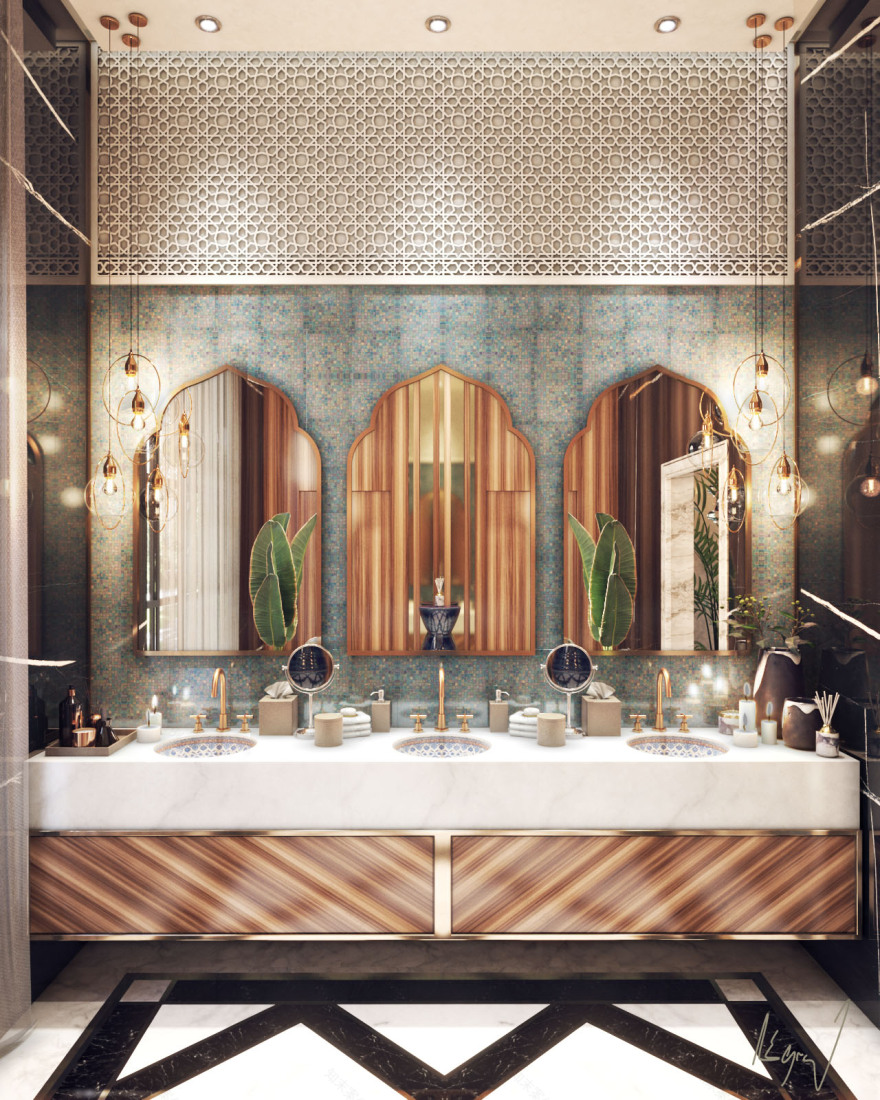 Modern Moroccan Female Majlis In Doha, Qatar-16