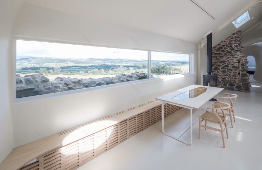 苏格兰废墟中的现代私人住宅-58