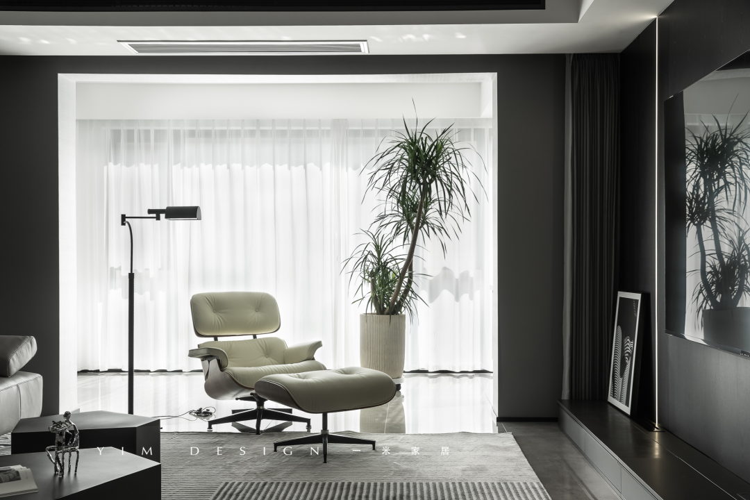 黑白格调,现代平层的独特魅力丨李宝红-14