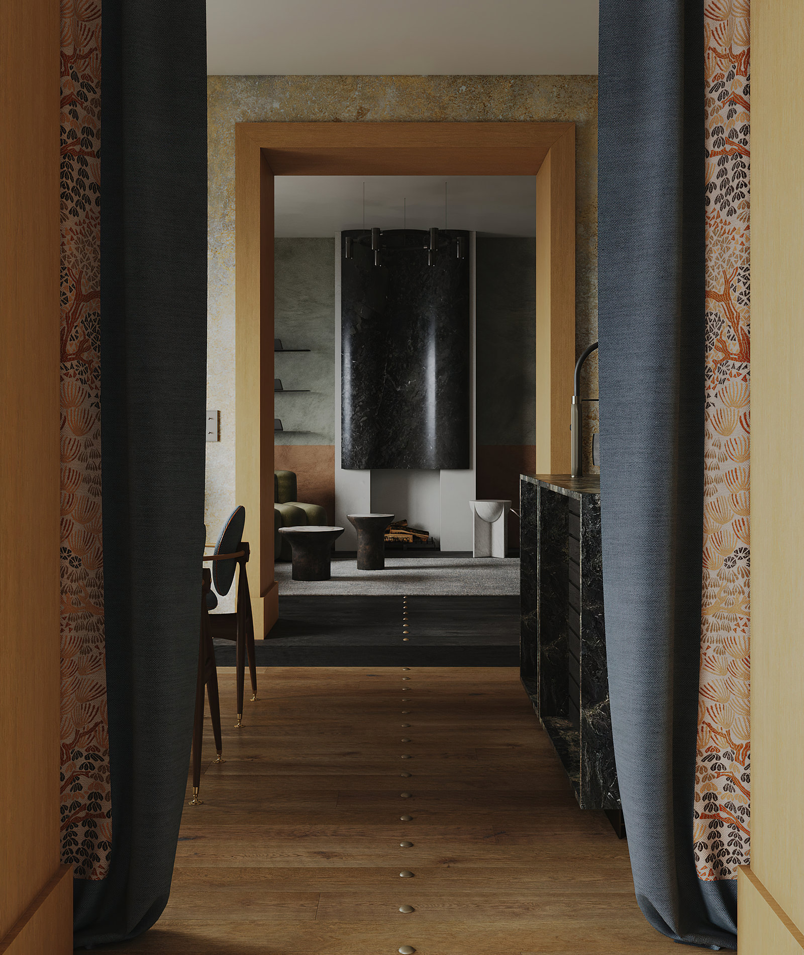 马德里公寓室内设计丨西班牙马德里丨Puntofilipino-12