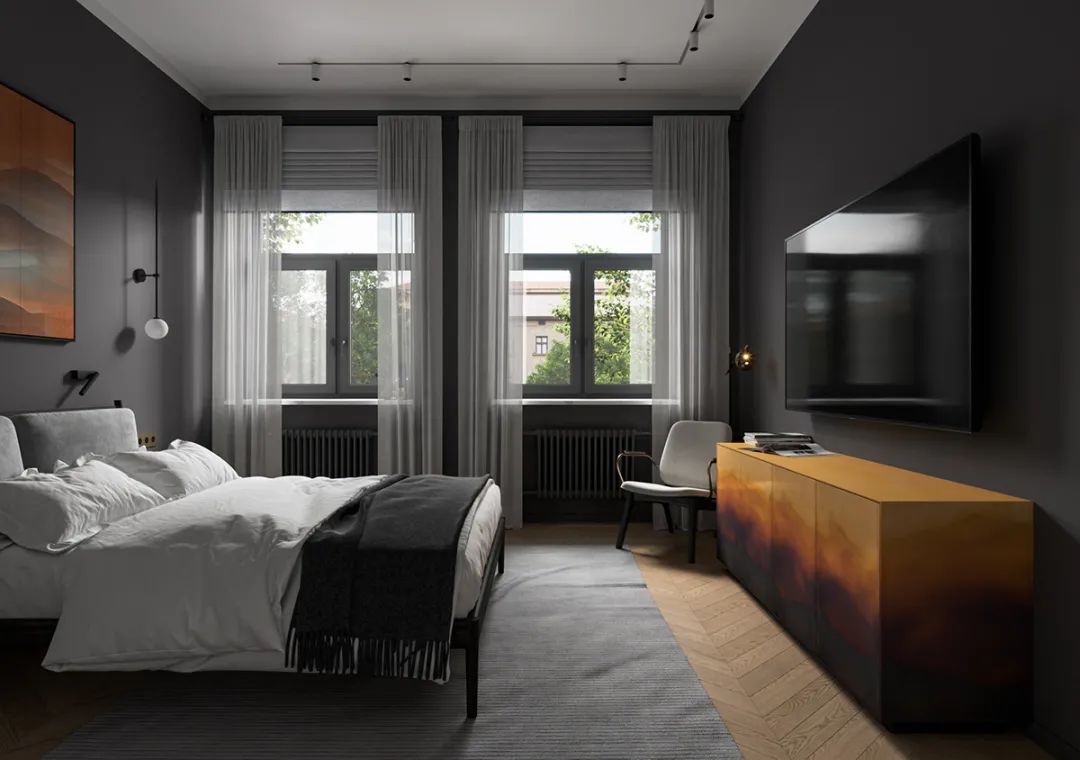 莫斯科 106㎡现代简约家居，融入苏联构成主义风格-60