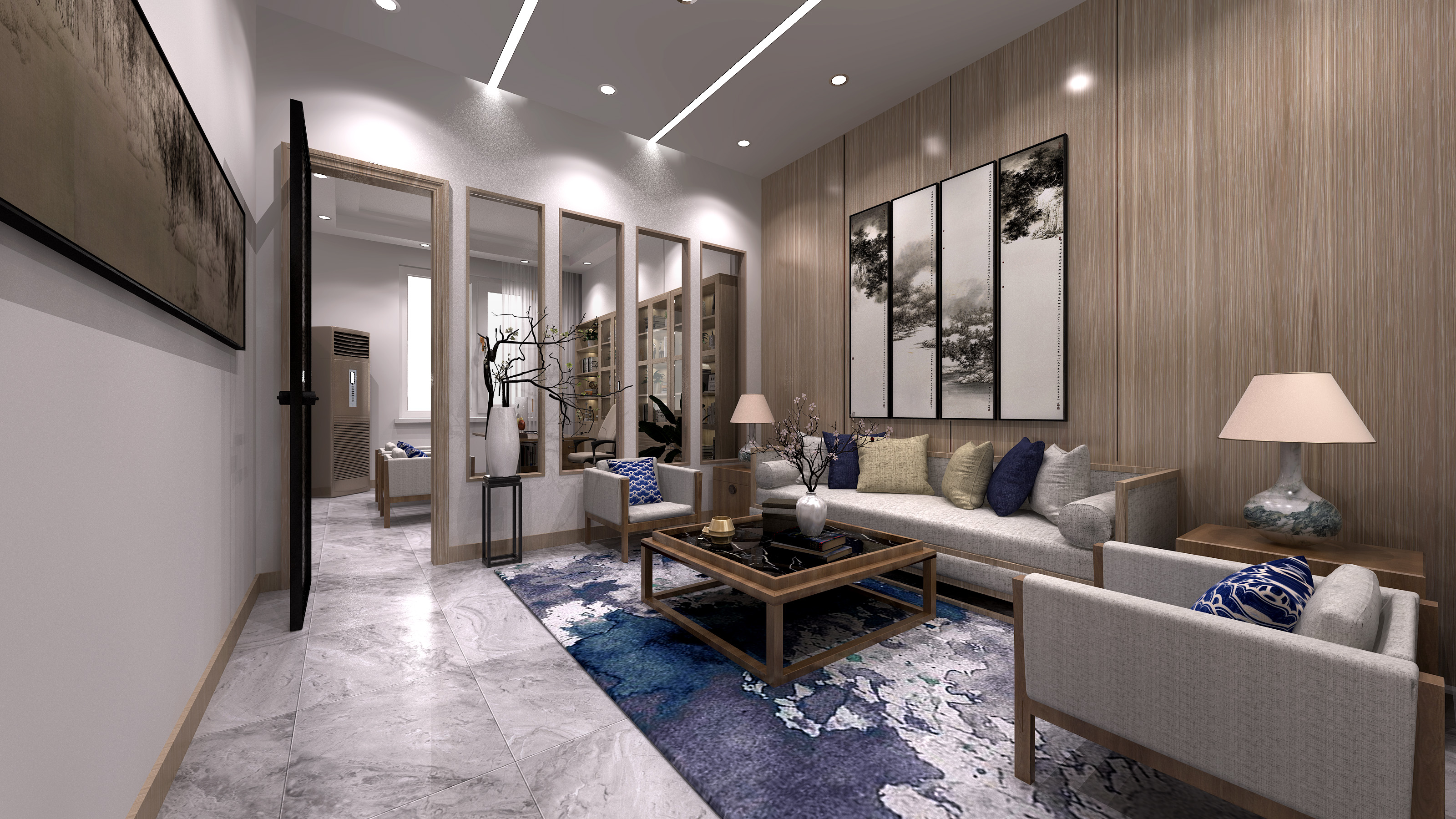 广西某学校办公室设计-3