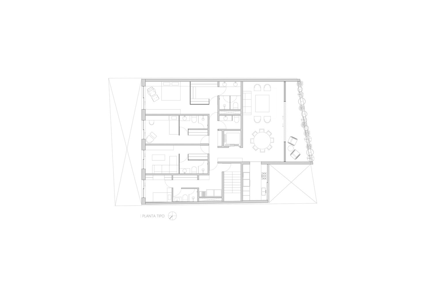 墨西哥垂直住宅楼 AN 867丨CRB Arquitectos-48