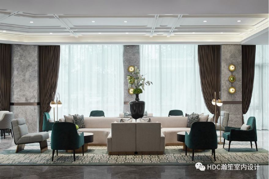 优雅 Art Deco,金为·潇湘锦城销售中心的流动盛宴-23