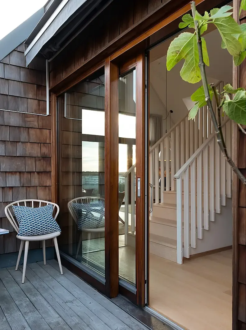 自然风格瑞典顶层复式公寓设计-12