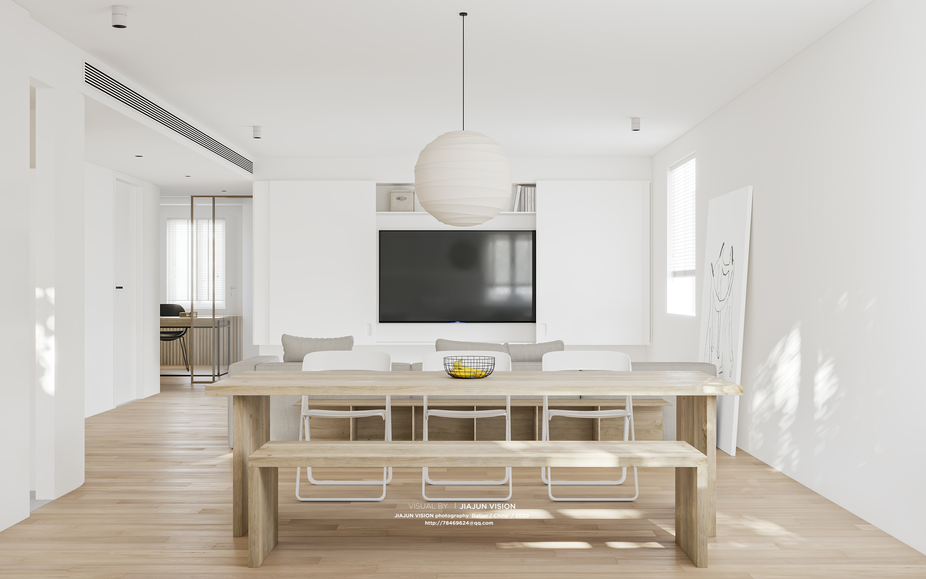 现代极简风格效果图展示——干净利落的空间美学-7