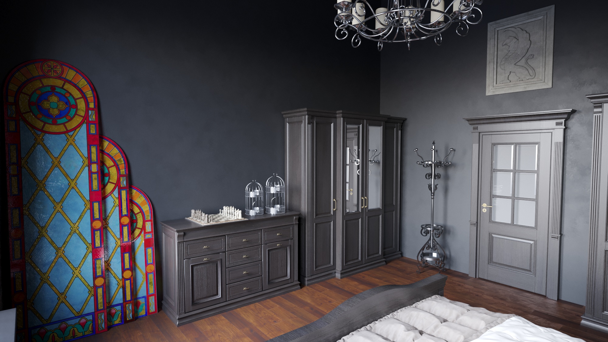 Современный интерьер в готическом стиле-4