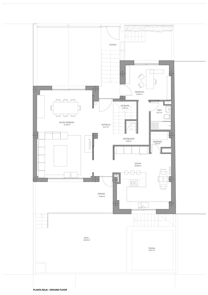 西班牙 A&N 别墅 | 空间与光的游戏-67
