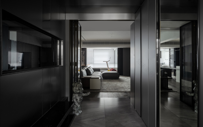 御湖蓝湾 170 平意式极简家居设计-16