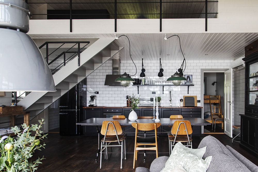 瑞典海岸小岛的工业风红色美墅-7