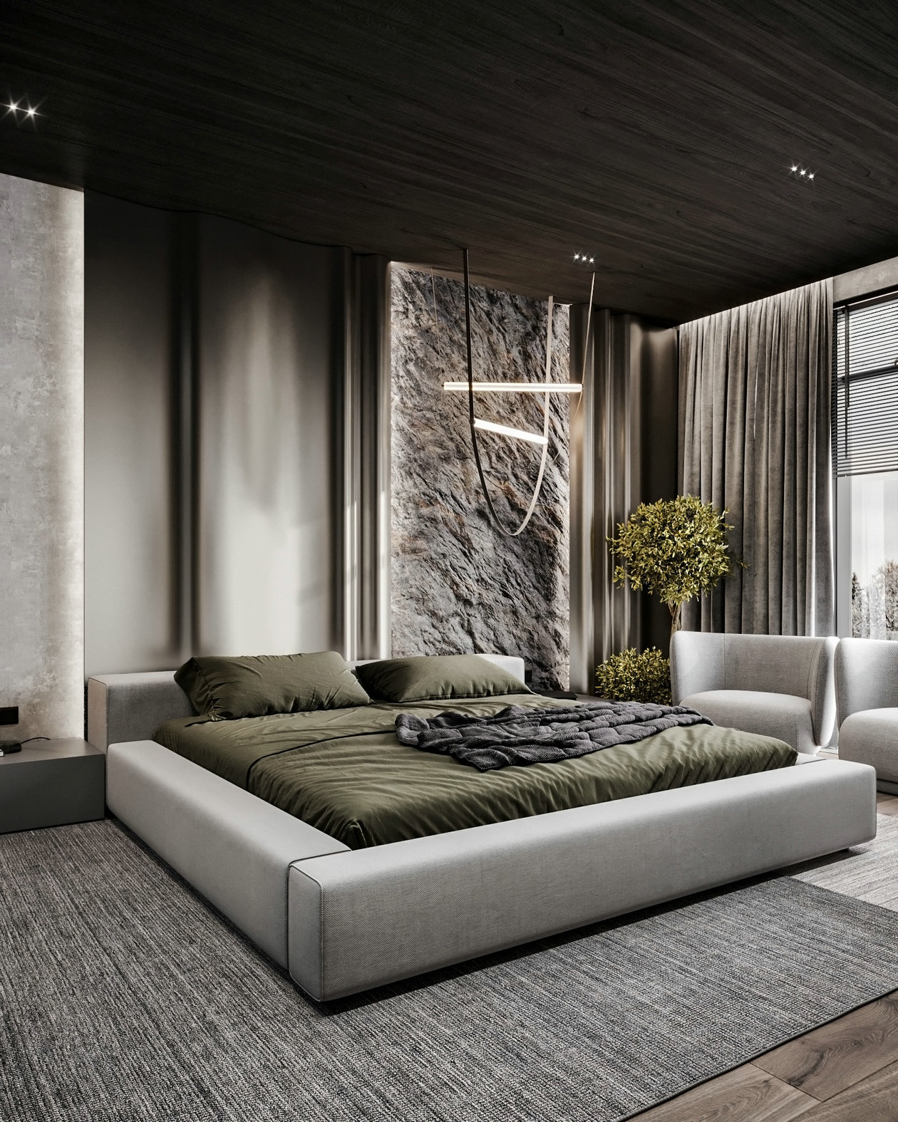 高级灰色住宅设计  既沉稳又高级！-9