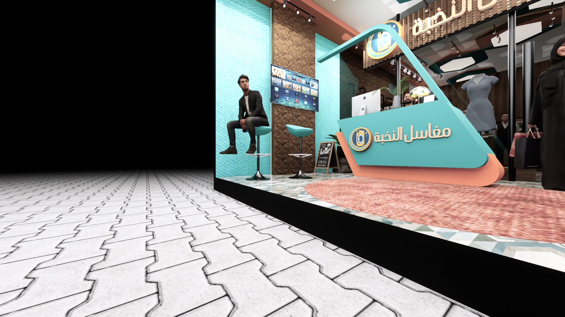 تصميم داخلي وخارجي لمغسله في الكويت-19