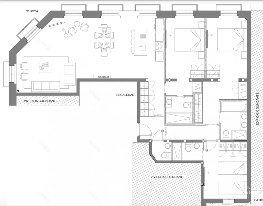 马德里传统建筑中的北欧风格舒适公寓-10