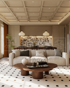 民宿简约奶油搭配出温馨家的感觉