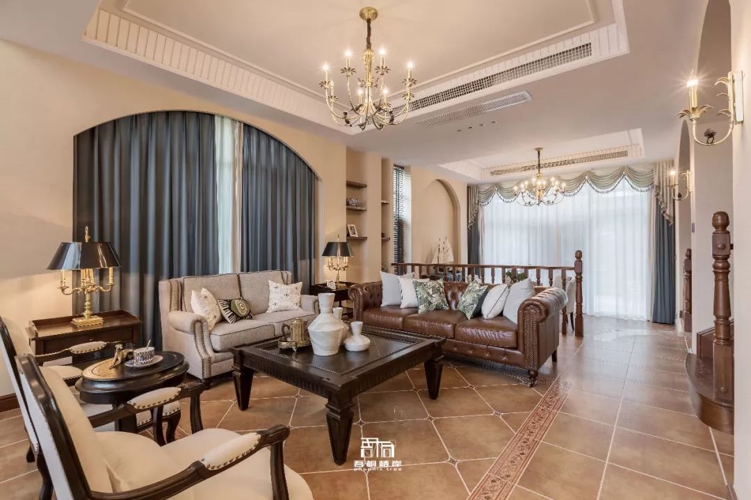 武汉梦湖香郡溪墅,美式庄园风情的家-14