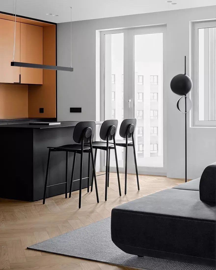 黑白魅力 · 120㎡艺术空间设计丨Alexandra Burmistrova-39