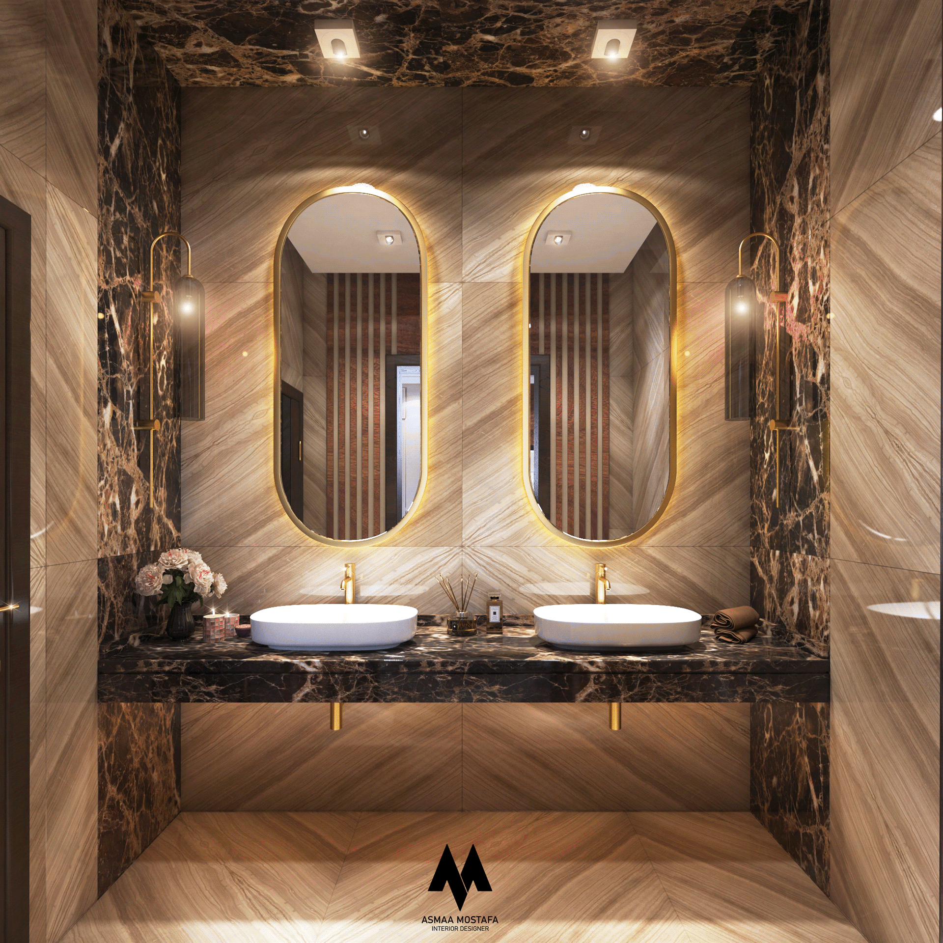 MAJLES,DININGROOM 及 WASH AREA 设计丨卡塔尔多哈-9