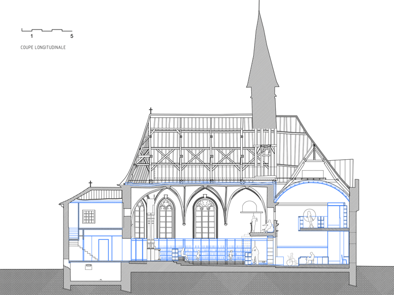 Chapelle de Rebecq改造为图书馆项目丨Binario architectes,NN Studio-26