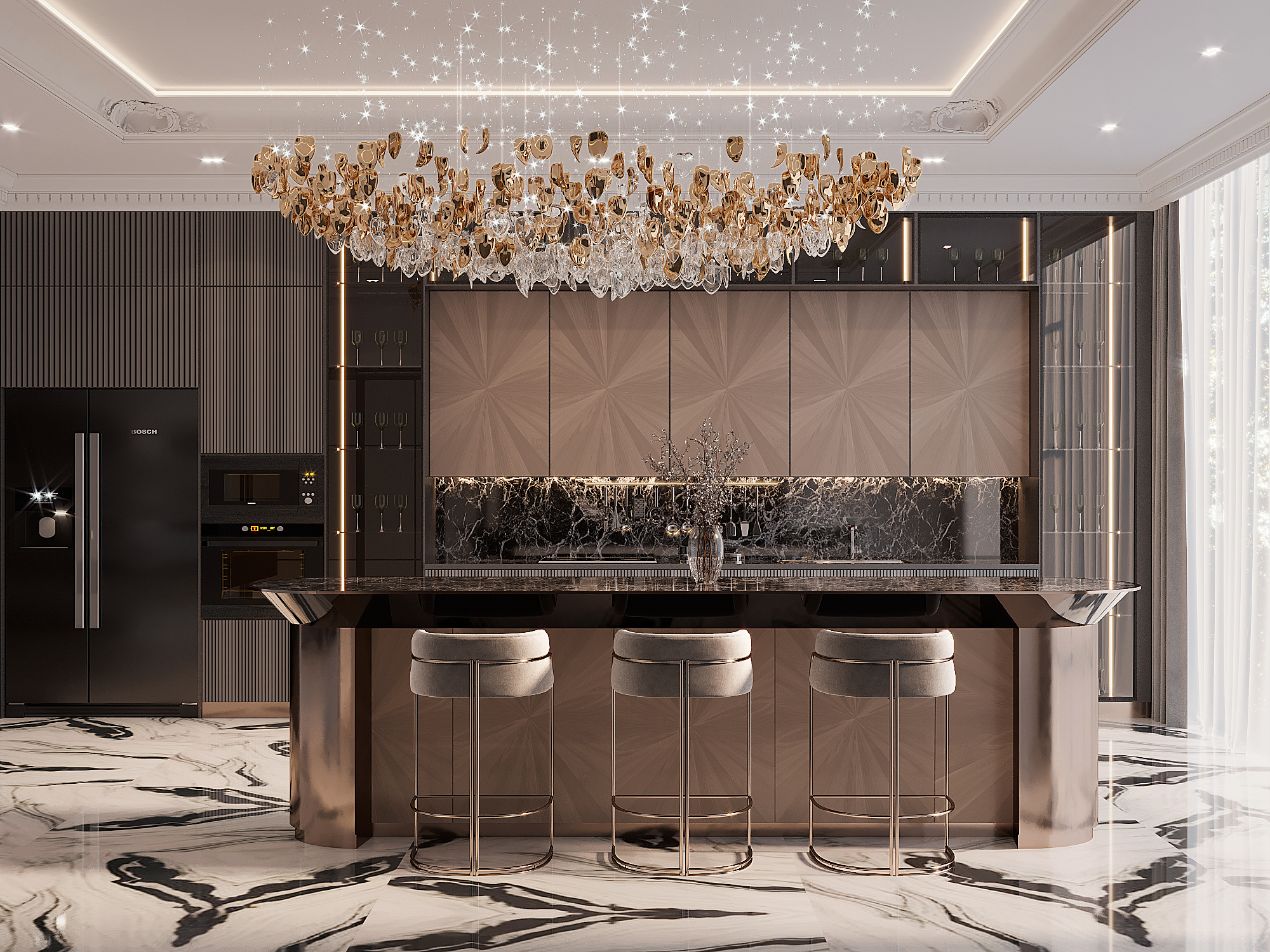 豪华客厅丨Mohammed Yossef-29