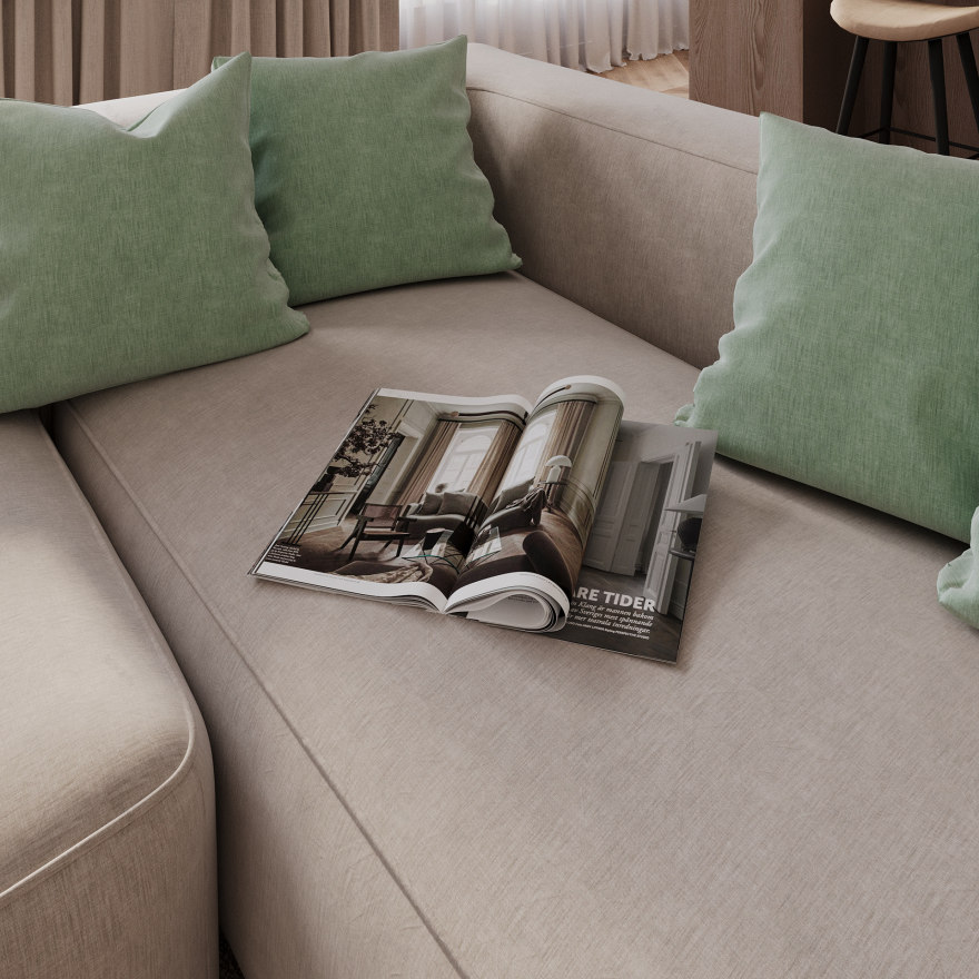 Kitchen & Living Space — Interior Visualization-11