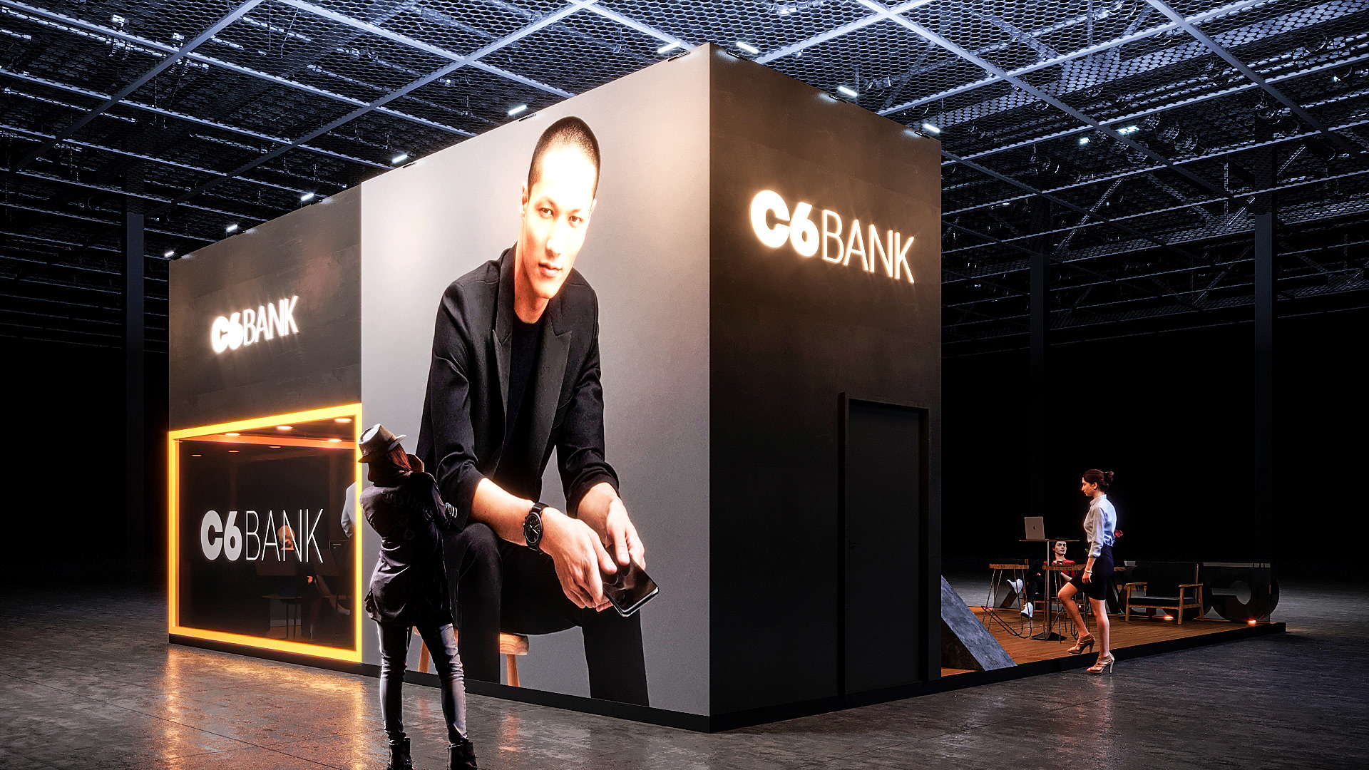 C6 Bank 展览摊位设计丨Paulo Rodrigues | Pê High Decô-7