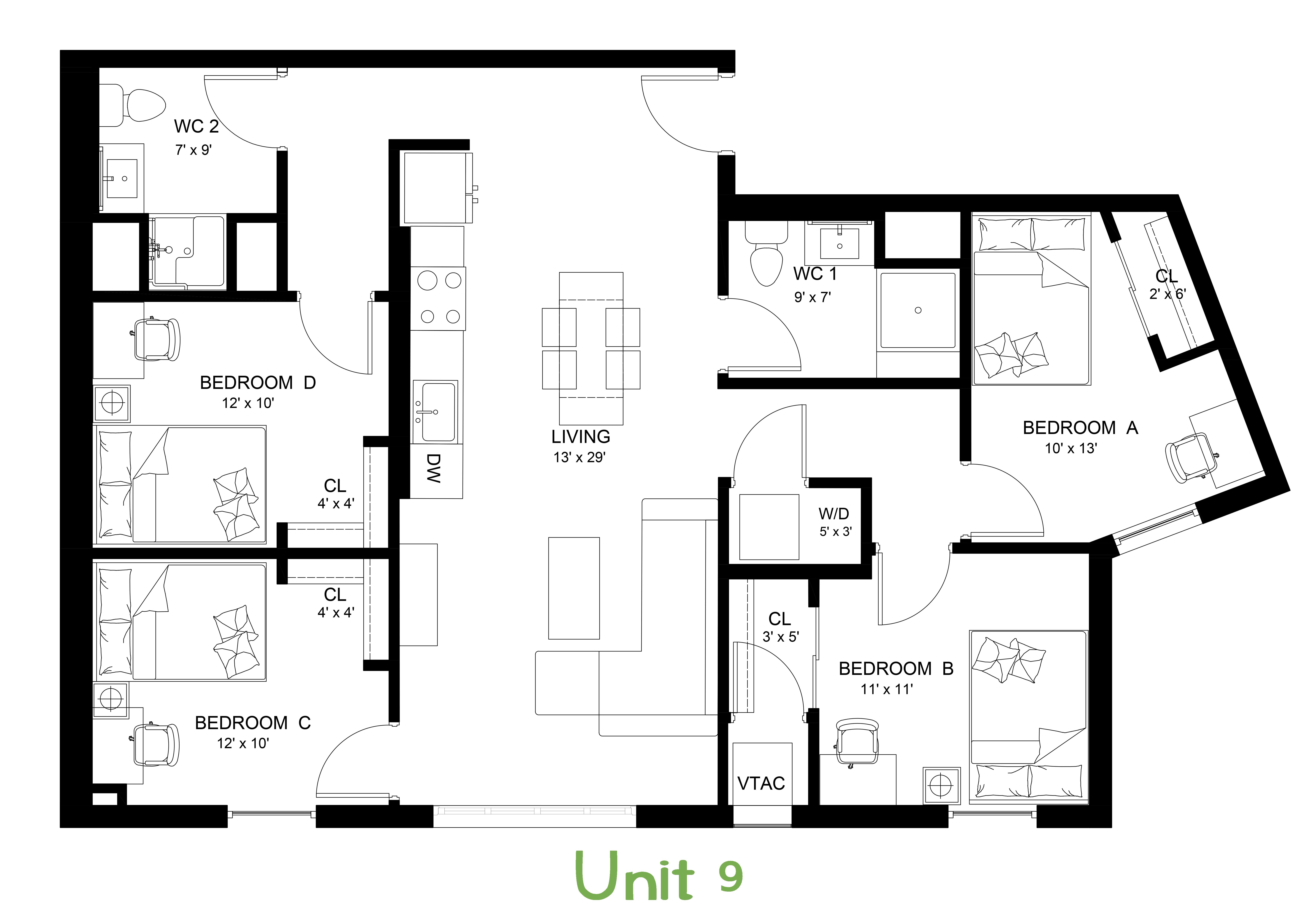20 Housing units 3D plans-15