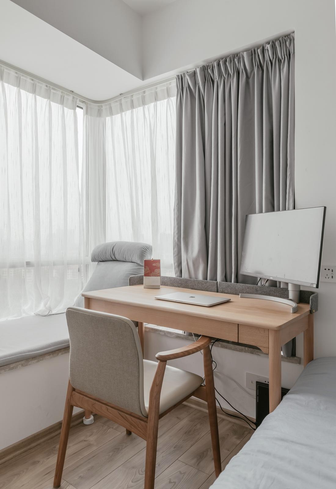 清新日式原木平层改造-43