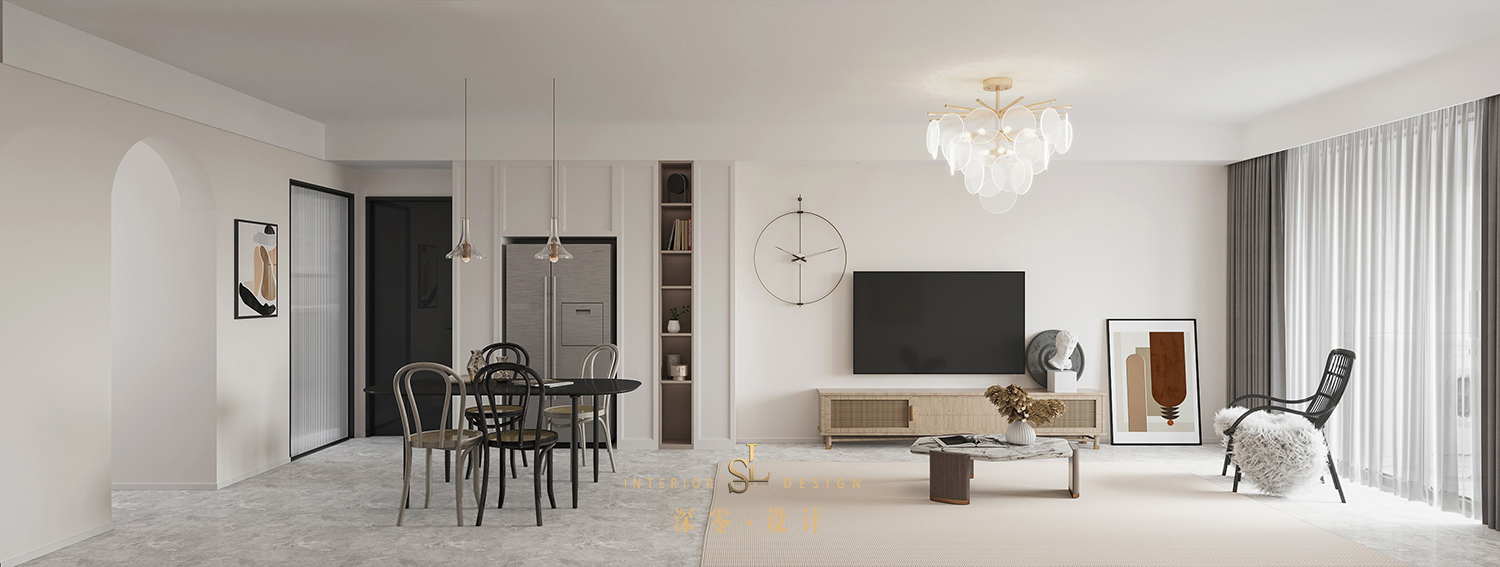 合肥 99㎡北欧婚房,三室两厅多功能设计-26