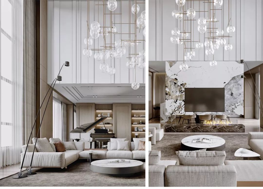 删繁就简的当代轻奢 | 东莞约 490 平米空间设计案例-29