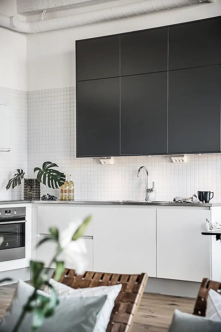 "瑞典旧工厂改造的现代复古 loft"-9