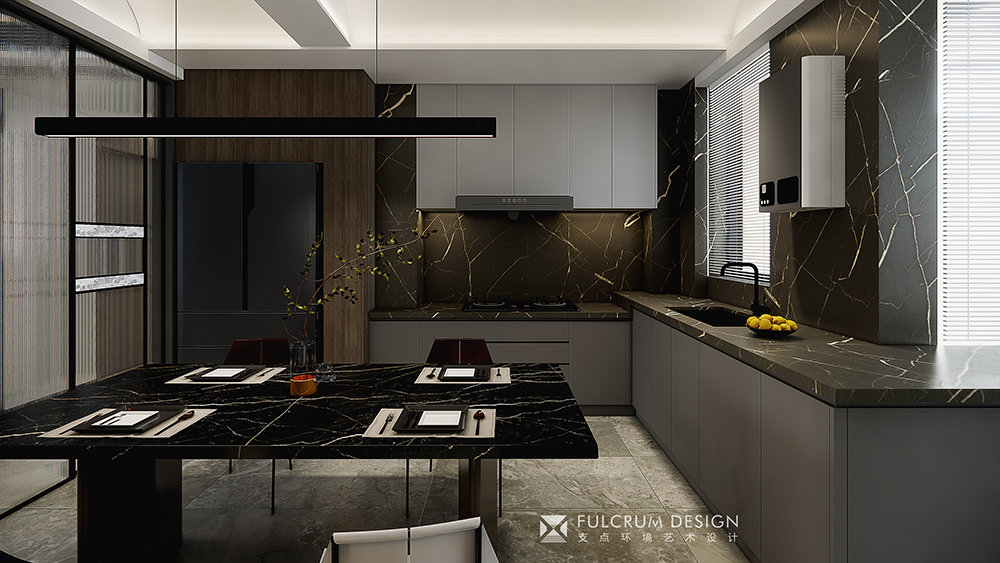 武汉洺悦府现代简约风设计丨支点设计-13