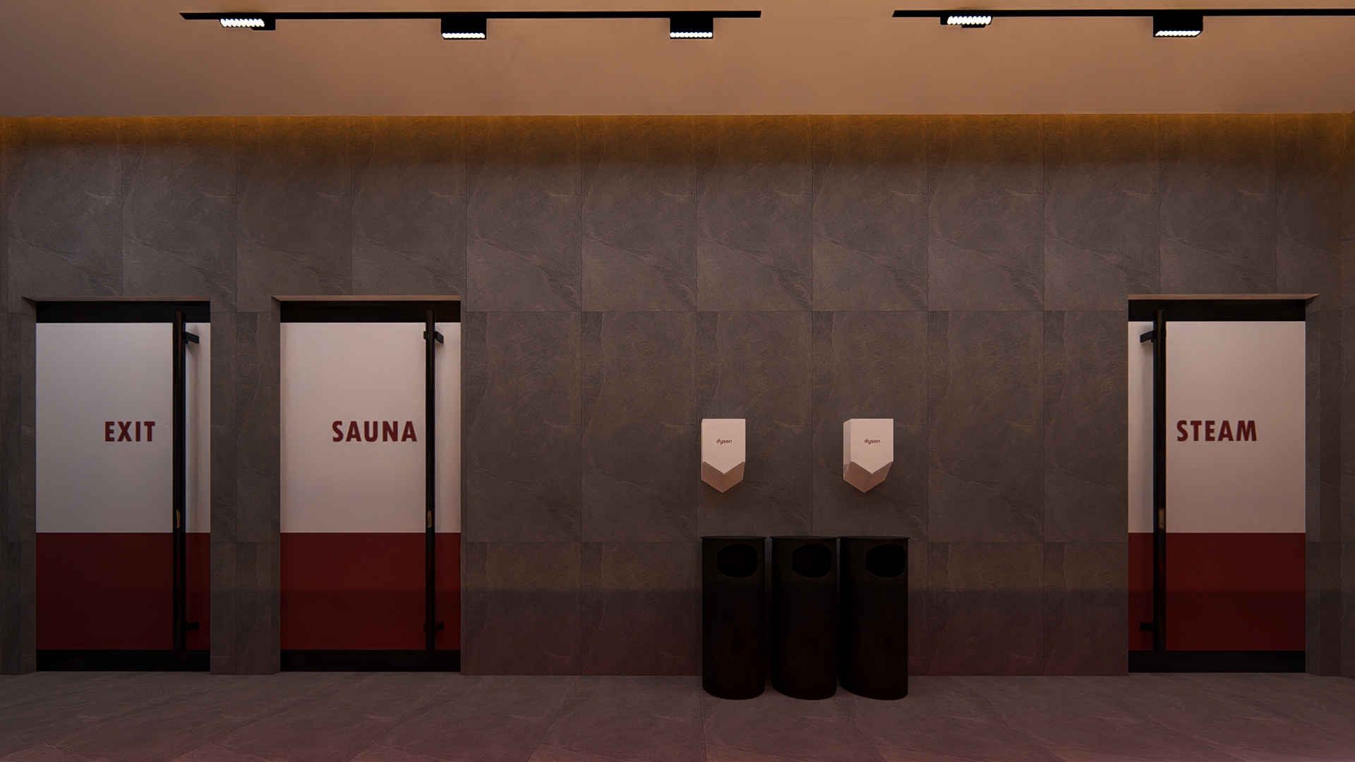 健身房更衣室及湿区室内设计-22