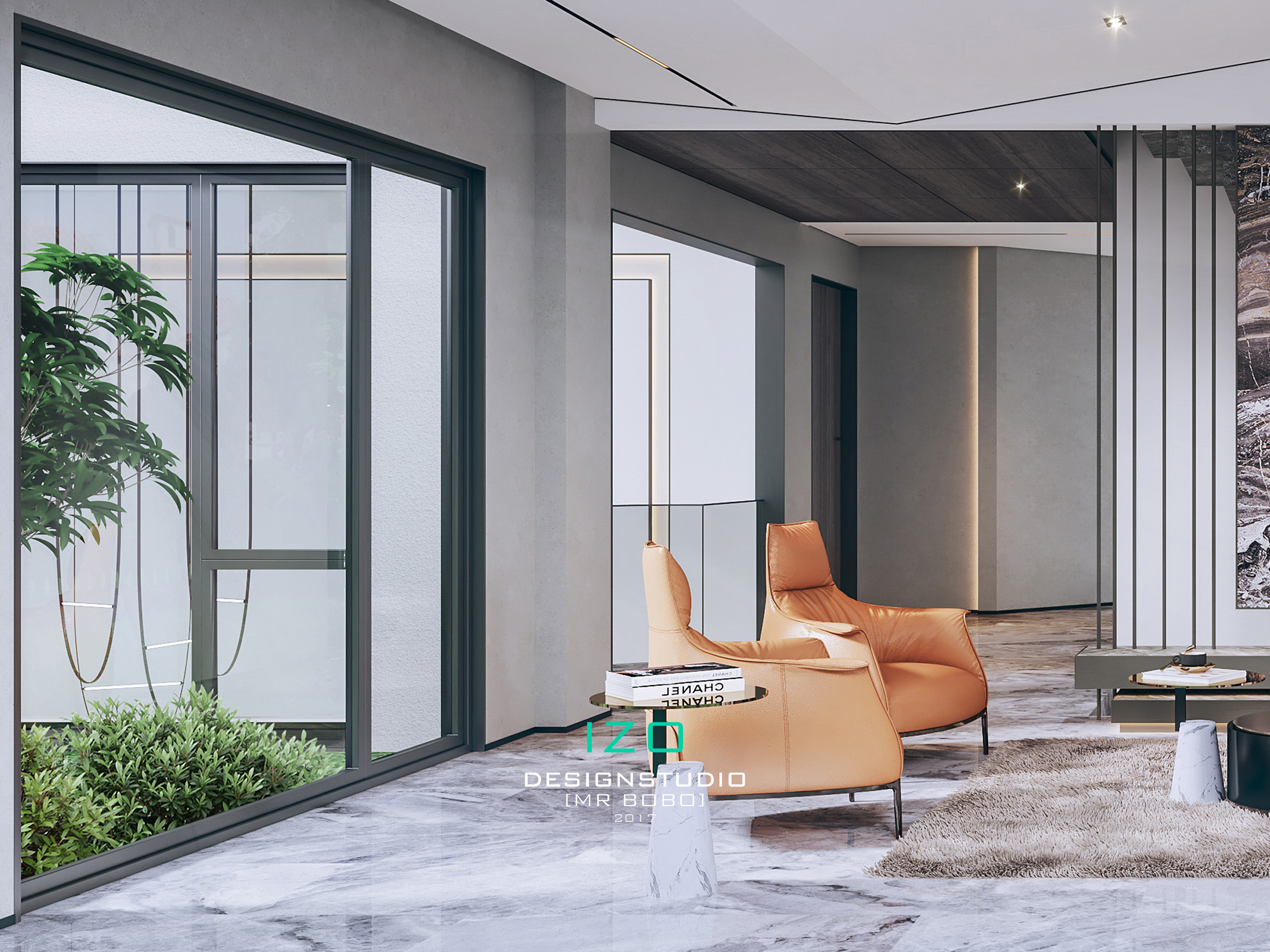 华侨城别墅现代极简轻奢风格设计丨MRBOBO-11