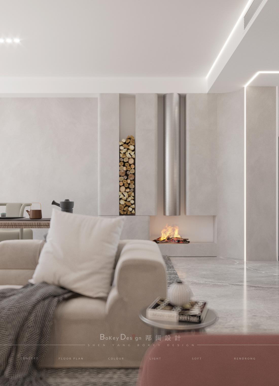 奶油焦糖微水泥侘寂设计-10